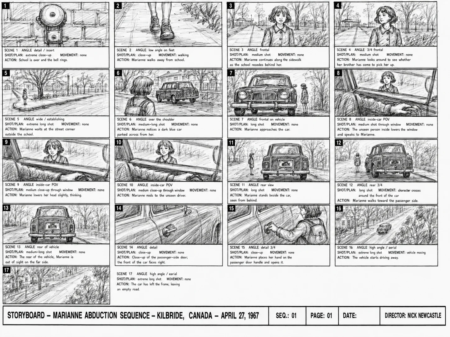 Marianne — Storyboard and shot design